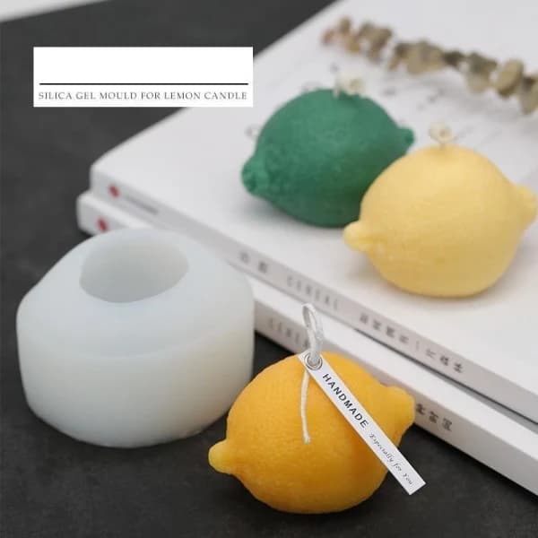 Lysformer Lys Stearinlys DIY Støbeforme i Silikonform MJ16 Yokoku Citron