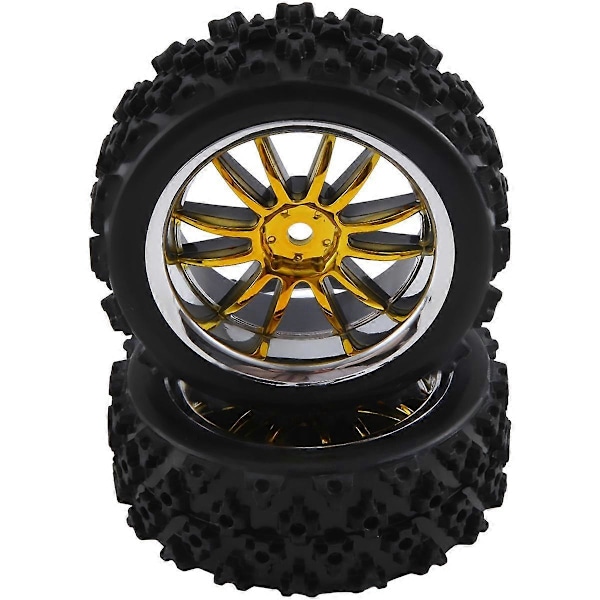 4 kpl 12 mm Hex-vanteen ja OD 2,59 tuuman kumirenkaat RC 1/10 On-Road Touring -autoon, B.pa