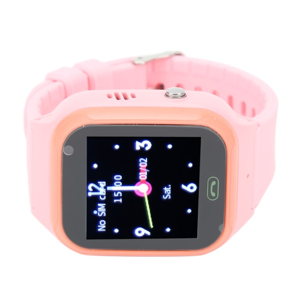 1,44 tommers GPS-smartklokke for barn Vanntett berøringsskjerm 4G smartklokke med telefonfunksjon Vanntett for gutter, jenter, rosa