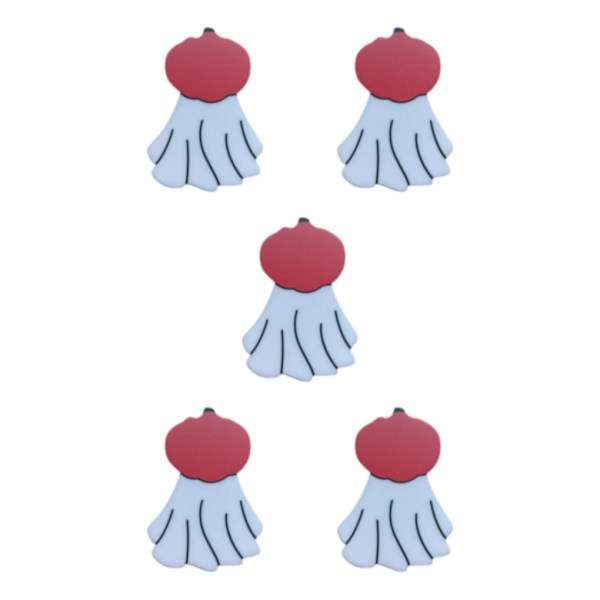 1/2/3/5 Värikkäät Hauskat Haamut Emalji Pin Söpö Universaali Solki B B 5PCS