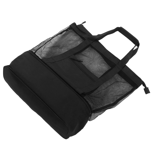 Rejsetaske med stor kapacitet Bærbar bærbar nethåndbagagetaske med sidelomme til Gym Sports Home Sort