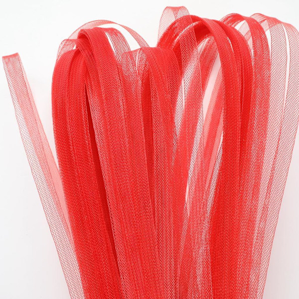 1/2/3/5 Crinoline Hästhårsfläta DIY-hantverk för Hattar Röd Red 1Set