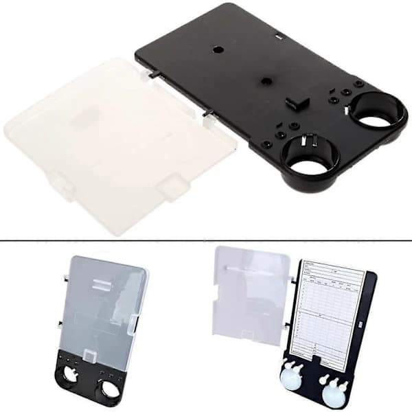 1-delt Golf Scorecard Holder Kit Golf Multifunktionel Scoreboard Holder Plade