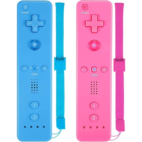 Paris_2-pak Klassiske Trådløse Controllere - Gamepads, Kompatible med Wii og Wii U - Til Wii-konsoller