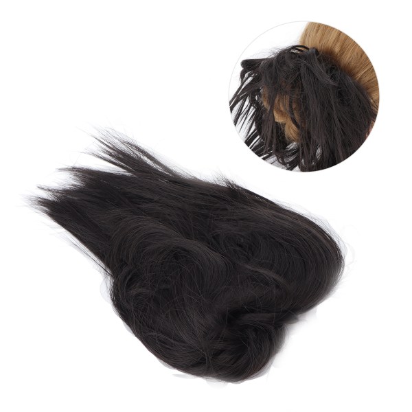 Fasjonable rotete bolle-hårpynt Syntetisk hestehale-hårpynt Updo-hårbolle for kvinner jenterQ17-2