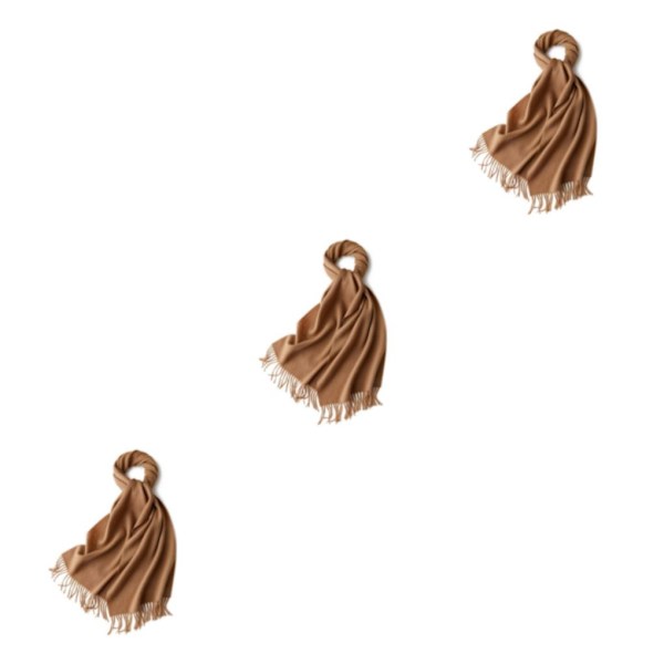 1/2/3 Unisex Halstørklæde med Frynser Varmt og Hyggeligt Rørhalstørklæde til Brun brown 3Set