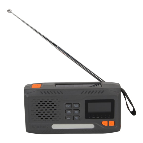 Emergency Crank Radio Hånddrevet DAB Radio Solar Charging Survival Bærbar 3W lommelygte til udendørs Husholdnings SOS