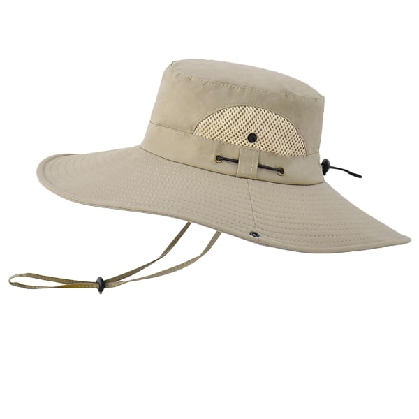 Solhatt för män/kvinnor, vattentät hopfällbar hatt med bred brätte
