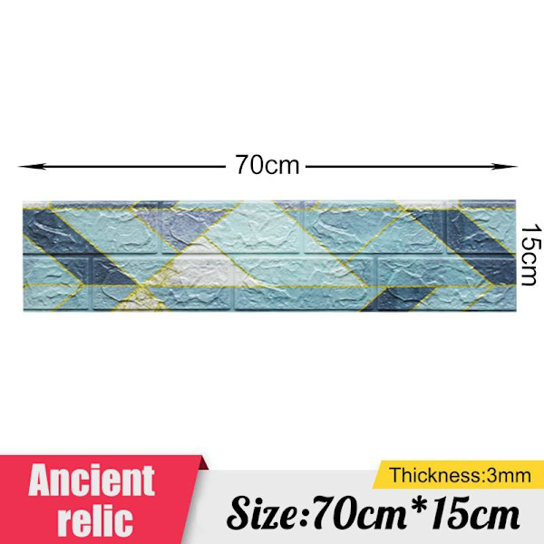 3/5/10 st 30*35cm/70*15cm 3D Självhäftande Väggdekaler Heminredning Bakgrundsdekaler Vattentäta och Fuktsäkra Matches the image 3pcs 70*15cm