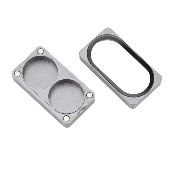 Cue Tip Förvaringsbox Aluminiumlegering Magnetisk sug Cue Tip Behållare för biljardspelare 2 hål