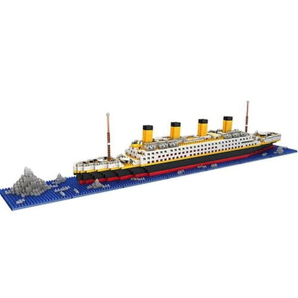 1860 stk. Titanic-formede modelbyggeklodser modelsæt