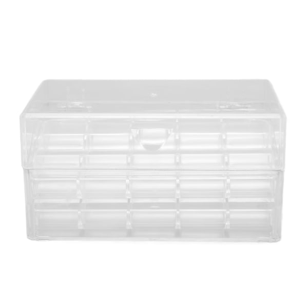 Double Layer 30 Grid smykkeskrin Organizer Transparent opbevaring Display Case Container til øreringe