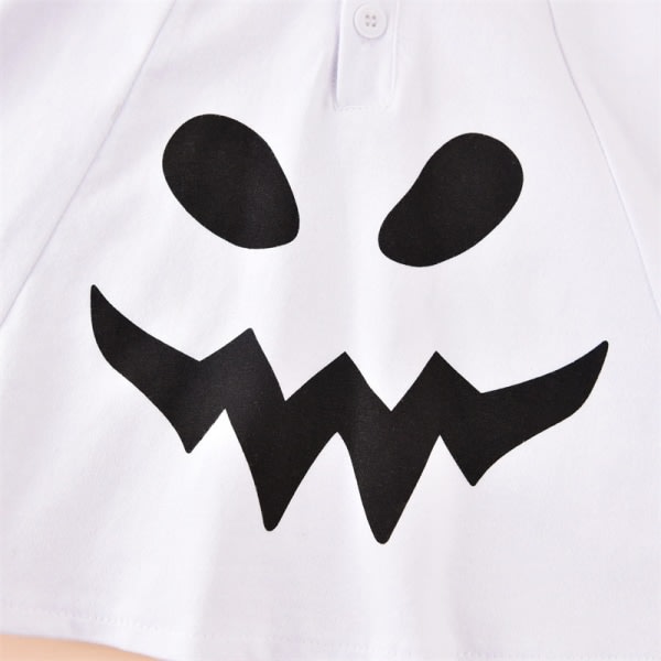 Halloween kostume til småbørn Ghost Hooded kappe Sjovt spøgelsesmønster Ho