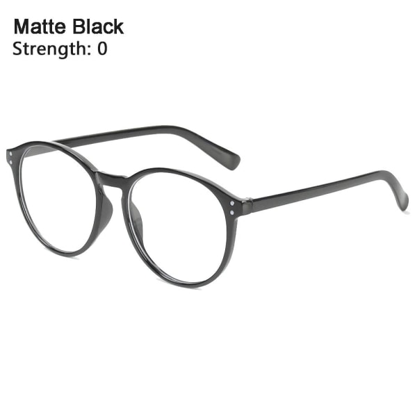 -1.0~-4.0 Myopi Briller Briller MAT SORT STYRKE 0 matt svart Styrke 0-Styrke 0 matte black Strength 0-Strength 0
