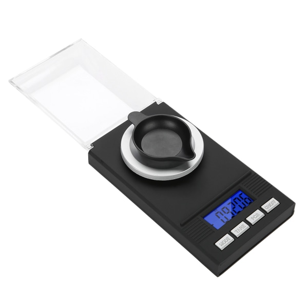 Mini Bärbar högnoggrannhet 0,001 g ficksmyckesvåg med LED Digital Display 20 g