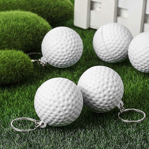 20-pack Golfboll Nyckelringar för Festgåvor, Golfboll Stressboll, Skolkarnevalsbelöning, Sport Ce.pa