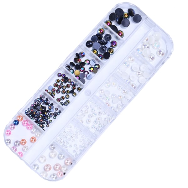 Rhinestones flad ryg, til håndværk Nail Face Art Tøj Sko Tasker Telefonetui DIY stil 3