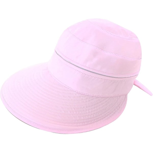 Naisten hatut UPF 50+ UV-suojaava muunneltava aurinkolippahattu Pink