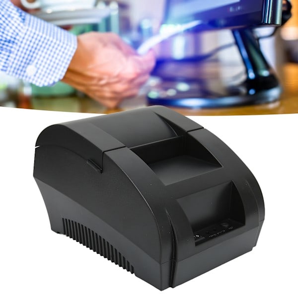 Etiketskriver 90mm/s Hurtig Udskrivningshastighed Høj Opløsning Pladsbesparende Design Termisk Printer 100V til 240V UK-stik