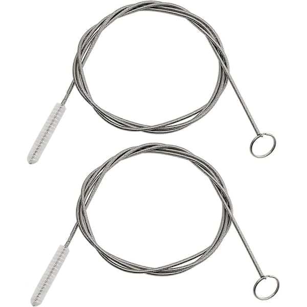 2-pack 152 cm lång flexibel rörrengöringsborste för rengöring av kylskåp