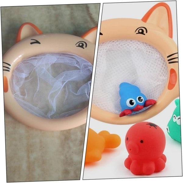 1 Set Baby Badleksak Fiskevattennät Vattenleksak Djur Vattenleksaker Litet Djurpussel