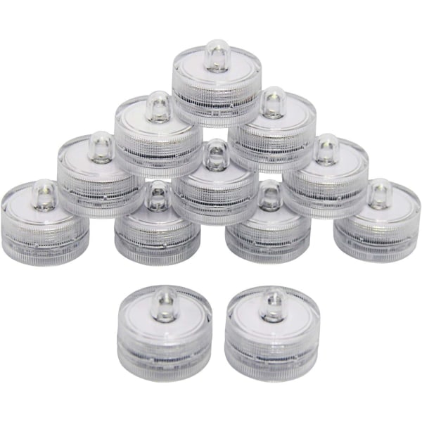 12 LED-telys med timer, elektrisk flimrende batteri_paris