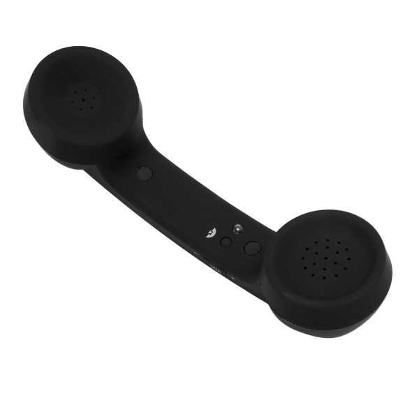 Bluetooth-telefonhåndsett Retro strålingssikker oppladbar trådløs mobiltelefonhåndsettmottaker Svart
