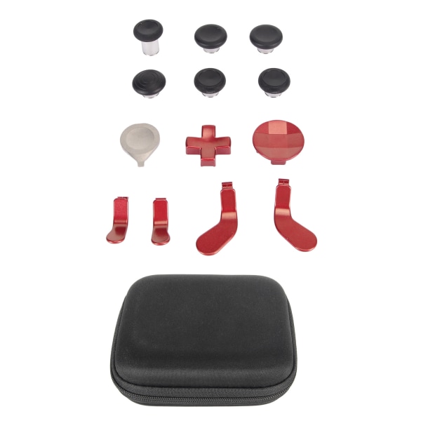 Replacement Thumbsticks Kit Sensitive Magnetic Metal Thumbsticks for Xbox One Elite Series 2 Red