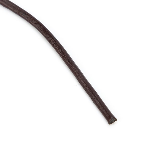 2,0 mm rund snörrem för smycketillbehör för gör-det-själv-armband (mörkt kaffe 10 meter)