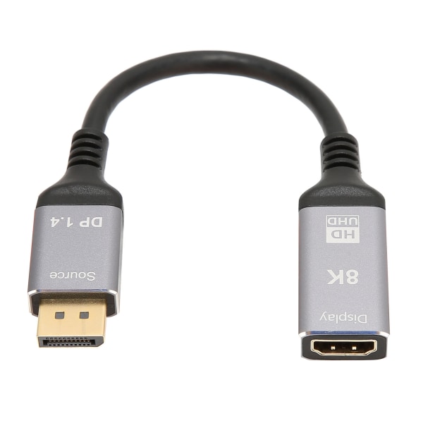 DisplayPort 1.4 til HD multimediegrensesnitt 2.1-kabel 8K 48Gbps-støtte HDR 3D AV-adapterledning for bærbar PC TV-projektor