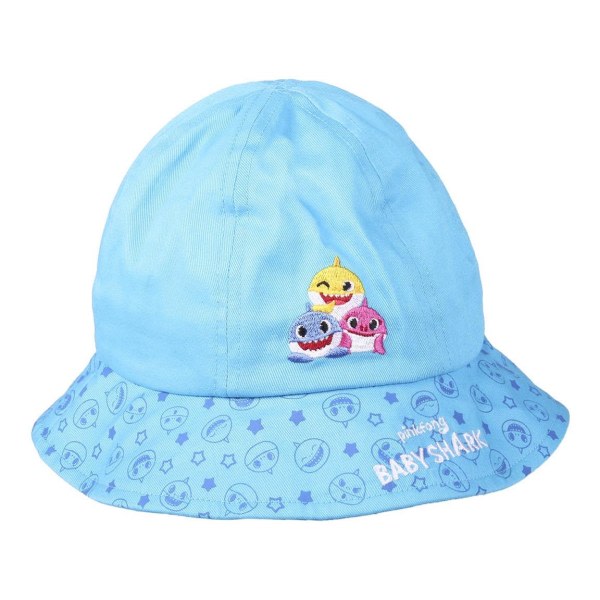 Baby Shark Lada/Barn Broderad Bucket Hat One Size Sky B Himmelsblå One Size