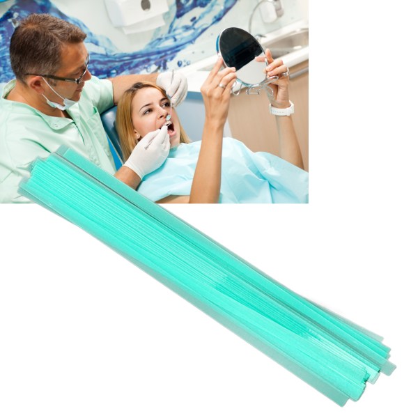 25 kpl Hampaiden kiillotusliuskat muoviset hienohiontaviimeistelyt hampaiden hiomanauhat vihreä