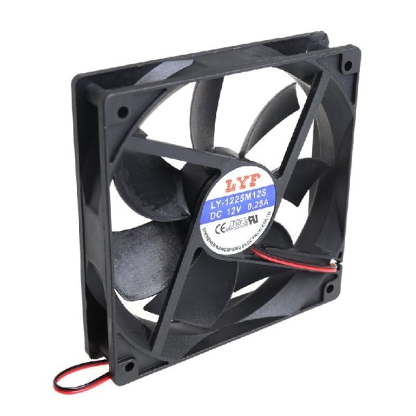 120x120x25mm CPU-jäähdytin 12V 2-pin Hiljainen PWM-tuuletin CPU-jäähdytin Kotelon jäähdytin