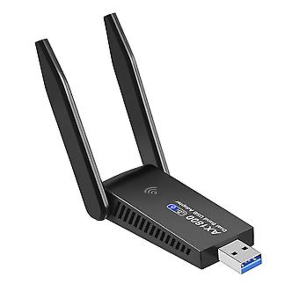 1800 Mbps Dual-Band Wifi 6 Trådlöst Nätverkskort USB 3.0 WIFI-dongel 2,4G+5Ghz Usb3.0 Lan Ethernet-adapter Drivrutinsfri Bluetooth 5.0-adapter för PC