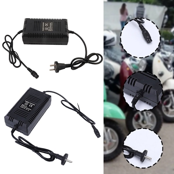 36V batterioplader med EU-stik, batterioplader med flere beskyttelsesfunktioner til blybatteri EU-stik