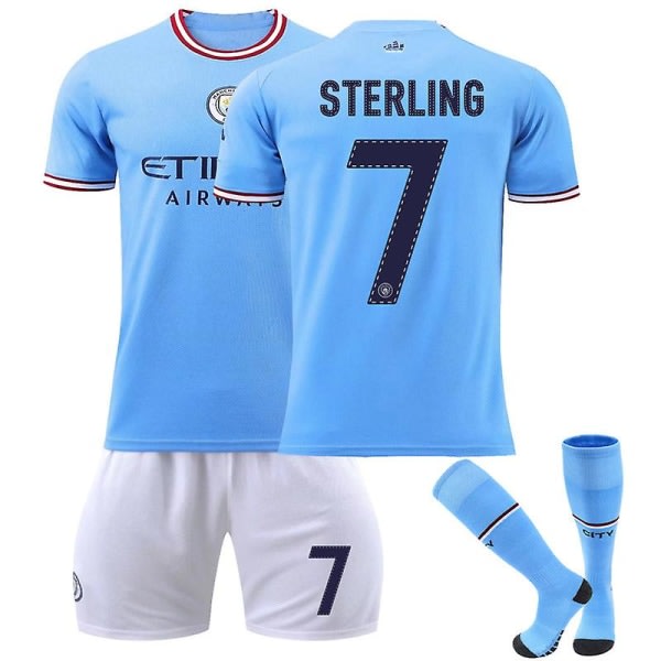 Manchester City Champions League Raheem Sterling fotbollströja 16
