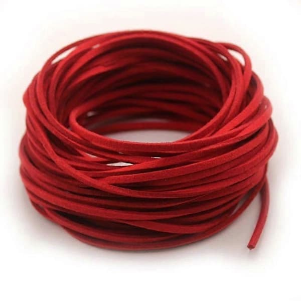 5 stk DIY Armbånd Tråd Snor Læder 3mm 1M Ruskind Smykker sort sort