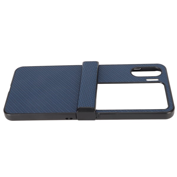 Phone case för OPPO Find N2 Flip Carbon Fiber Texture Fold Mobiltelefon Case Blå