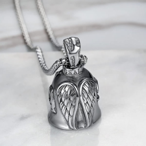 Bell Angel Wing Knight Bell Kirjaimet Avaimenperä Moottoripyörä Pyörä Ratsastus Guardian Bell 1 kpl hopea IC