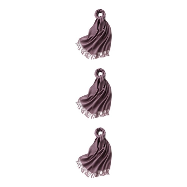 1/2/3 Unisex Halskæde med Frynser Varmt og Hyggeligt Rørhalskæde til Rose Purple rose purple 3Set