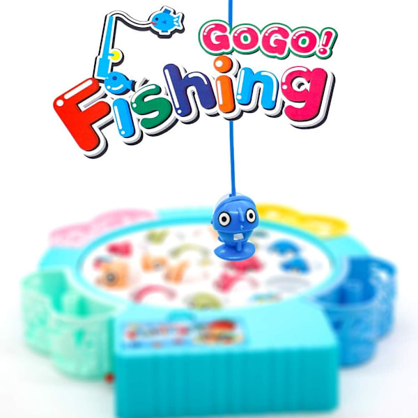 Fiske Spillbrett Spill Magnetisk Musikk Fiske Leke 4 Fiske Stang Chi