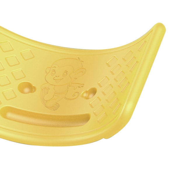 Balanse vippebrett plast for barn Småbarn Tenåringer Balansetreningsbrett med elastisk ball gul
