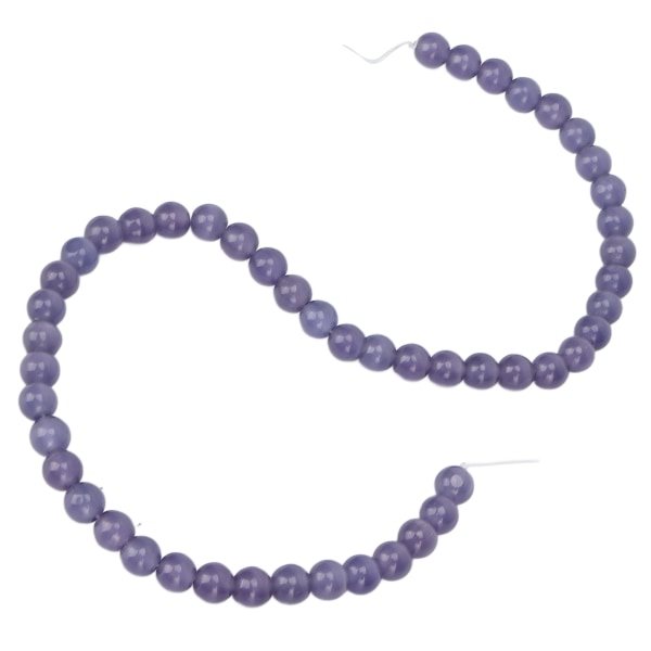 Naturstein Spacer Beads DIY Stone Beads Tilbehør for Halskjede Armbånd Smykker CraftLilla