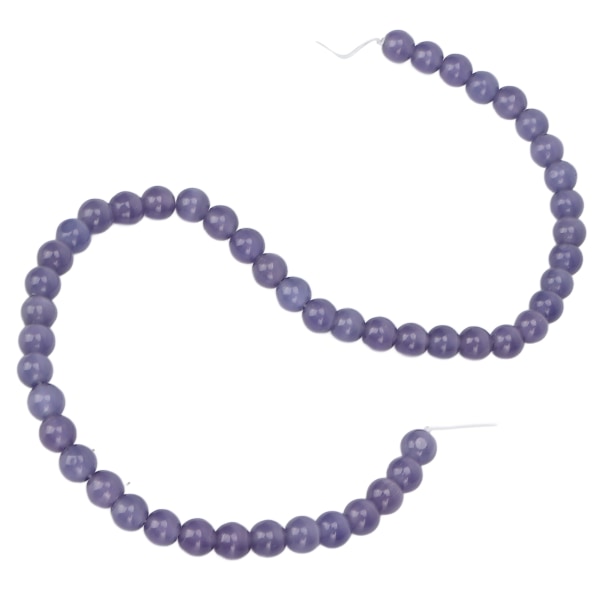 Natursten Spacer Beads DIY Stone Beads Tillbehör för halsband Armband Smycken CraftLila