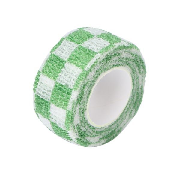 Selvklæbende bandageindpakning Anti-slid Antihårdhed Stærk klæbeevne Letvægts fingerbeskyttelsestape Grønt gitter