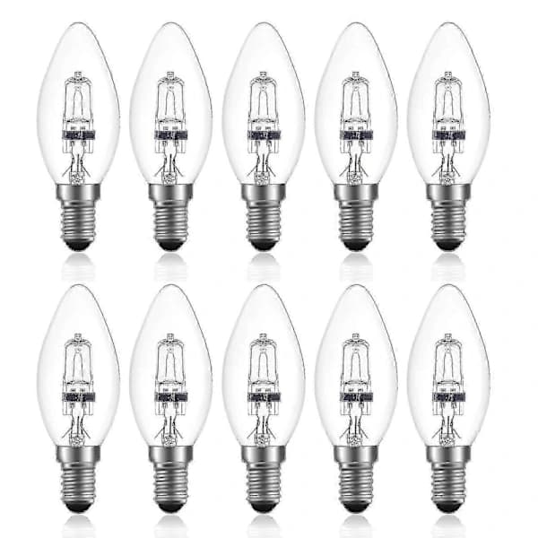 42w E14 C35 Ac 220 - 240v Dimbar Varmhvit 2700k Halogen Lyspære (10 stk)