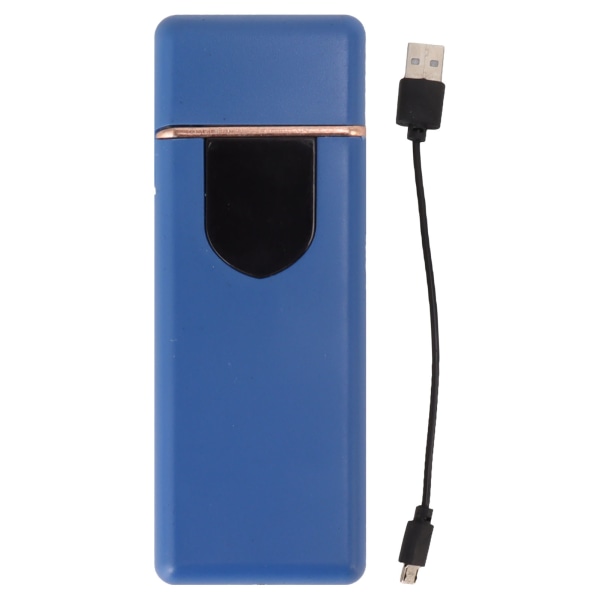 Touch dobbeltsidet tænding USB genopladelig vindtæt bærbar elektrisk lighter til kærester Gaver Rød
