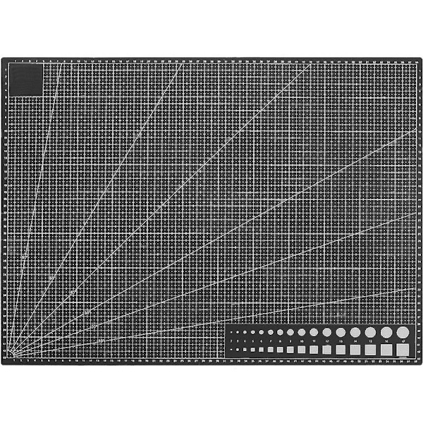 A2 Leikkuualusta - Itseparantava (60x45 cm) Musta
