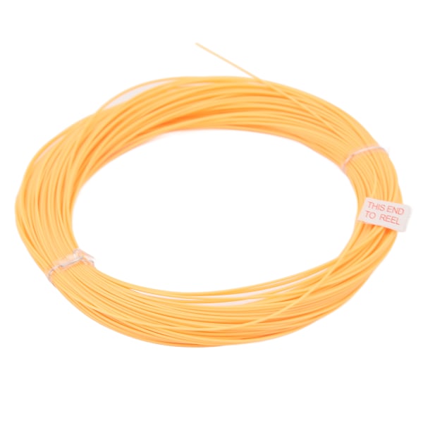 100FT fluesnøre Orange Orange Slidfast PVC Nylon Vægt fremad flydende line Fluesine til fluefiskeri