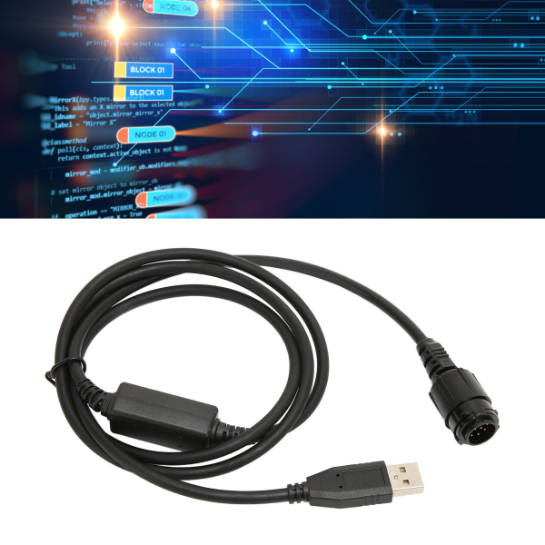 USB programmeringskabel 4 fot Plug and Play-kabel för Motorola DGM4100 DM3601 XiR M8200 M8228 Tvåvägs bärbar radio